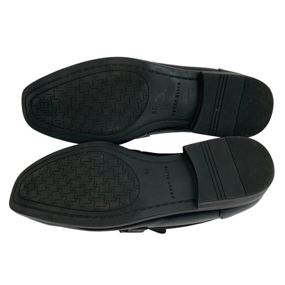 Perry Ellis Portfolio Mens Black Faux Leather Loafers Size 8.5 Style: Jimmy - Picture 6 of 8